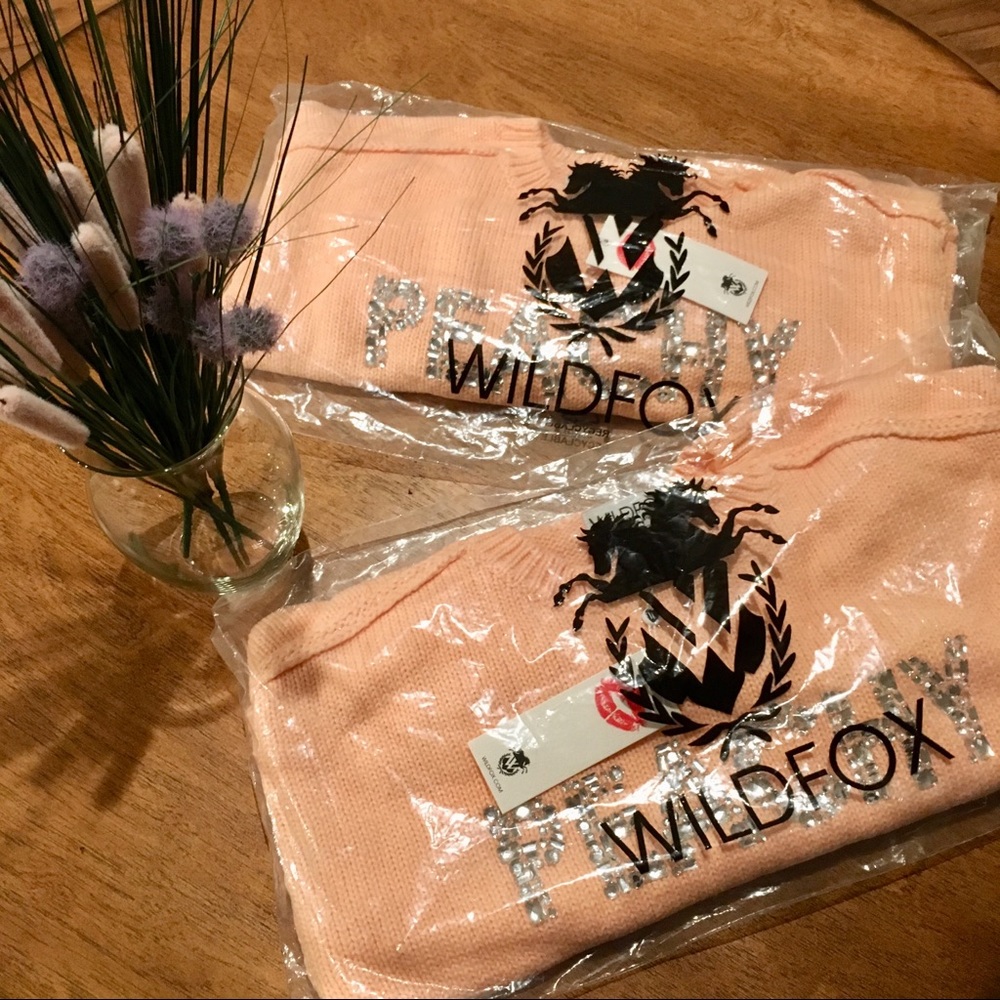 NWT Wildfox “Peachy” Marlon Sweater S,M - Picture 8 of 8